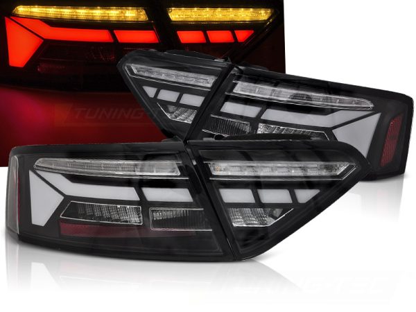 Baklykter Audi A5 11-16 Led Bar Black Seq