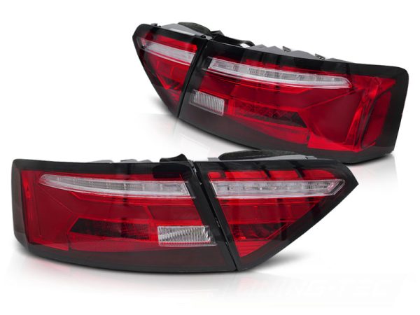 Baklykter Audi A5 11-16 Led Bar Red White Seq - Bilde 2