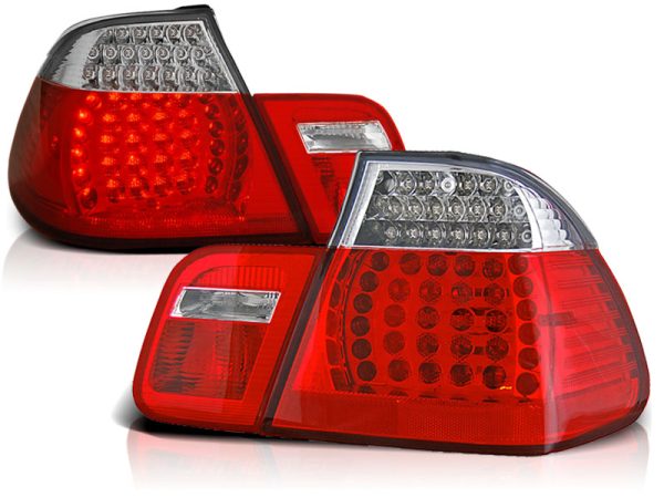 Baklykter Bmw E46 05.98-08.01 Sedan Led Red White - Bilde 2