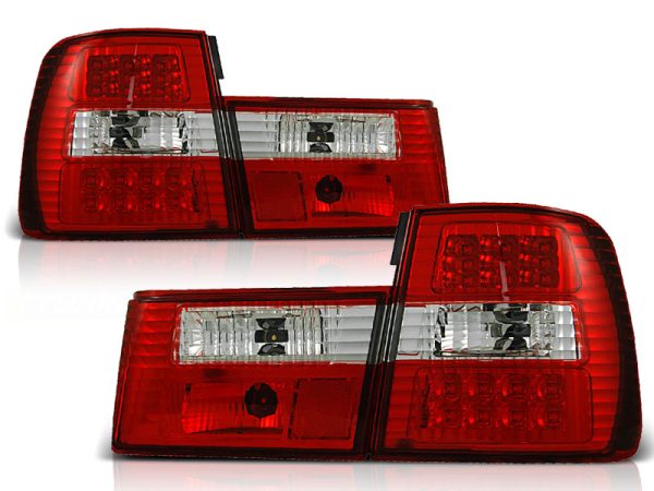 Baklykter Bmw E34 02.88-12.95 Sedan Led Red White - Bilde 2