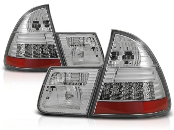 Baklykter Bmw E46 99-05 Touring Led Chrome - Bilde 2