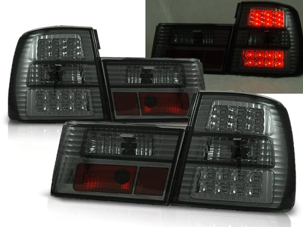 Baklykter Bmw E34 02.88-12.95 Sedan Led Smoke