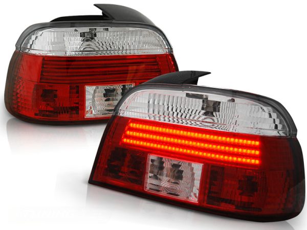 Baklykter Bmw E39 09.95-08.00 Led Bar Red White - Bilde 2