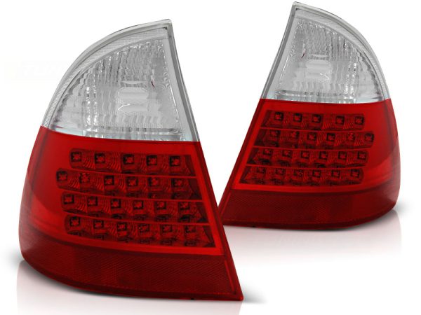 Baklykter Bmw E46 99-05 Touring Led Red White - Bilde 2
