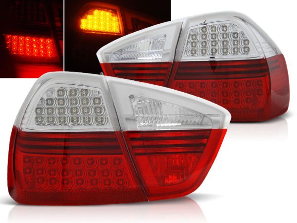 Baklykter Bmw E90 03.05-08.08 Led Red White