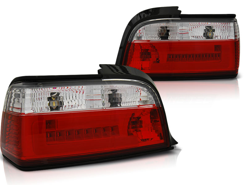 Baklykter Bmw E36 12.90-08.99 C / C Led Red White Bar - Bilde 2
