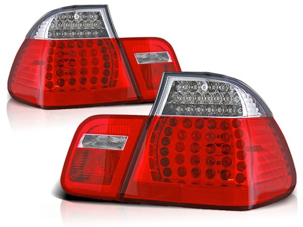 Baklykter Bmw E46 09.01-03.05 Sedan Led Red White - Bilde 2