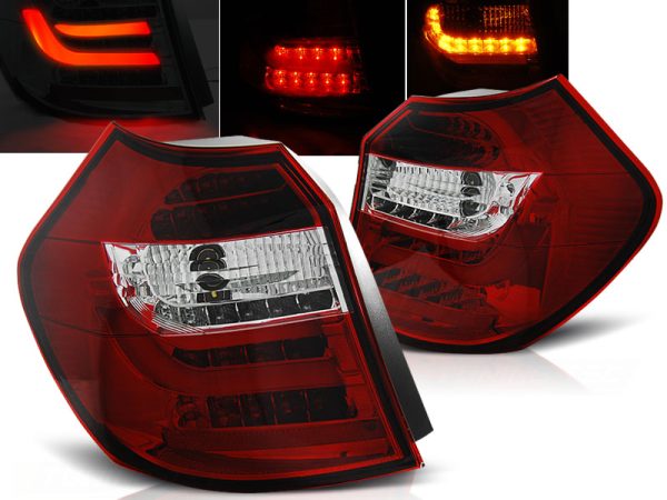Baklykter Bmw E87 04-08.07 Led Bar Red White