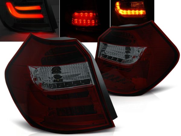 Baklykter Bmw E87 04-08.07 Led Bar Red Smoke