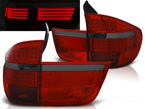 Baklykter Bmw X5 E70 03.07-05.10 Led Red Smoke