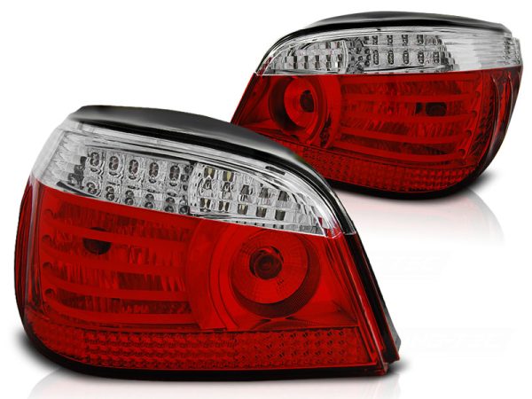 Baklykter Bmw E60 07.03-07 Led Red White - Bilde 2