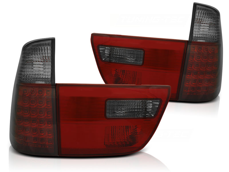 Baklykter Bmw X5 E53 09.99-06 Led Red Smoke - Bilde 2