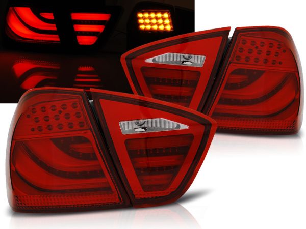 Baklykter Bmw E90 03.05-08.08 Led Bar Red