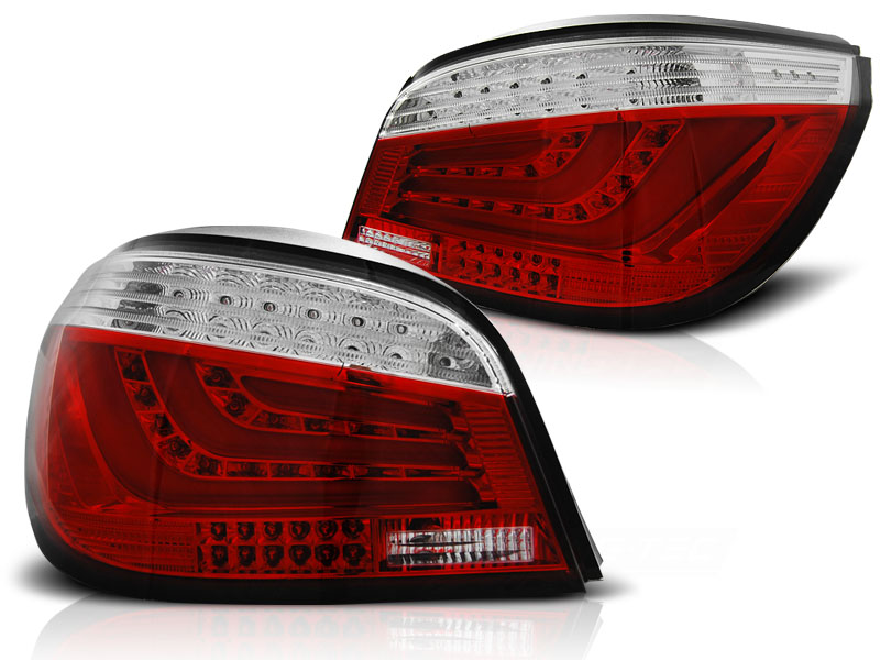 Baklykter Bmw E60 07.03-02.07 Led Bar Red White - Bilde 2