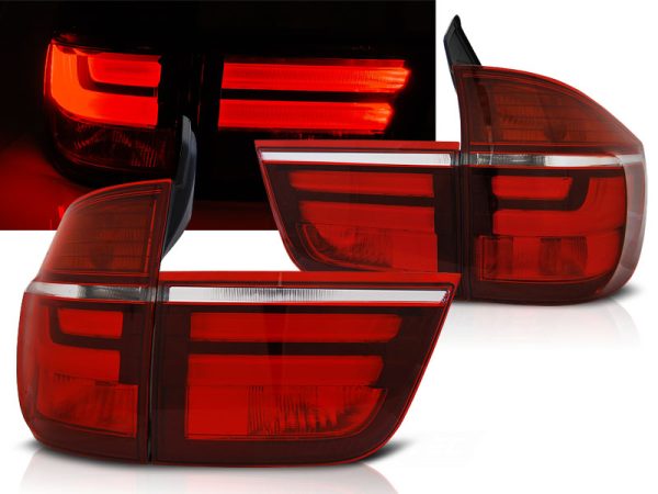 Baklykter Bmw X5 E70 03.07-05.10 Led Red White