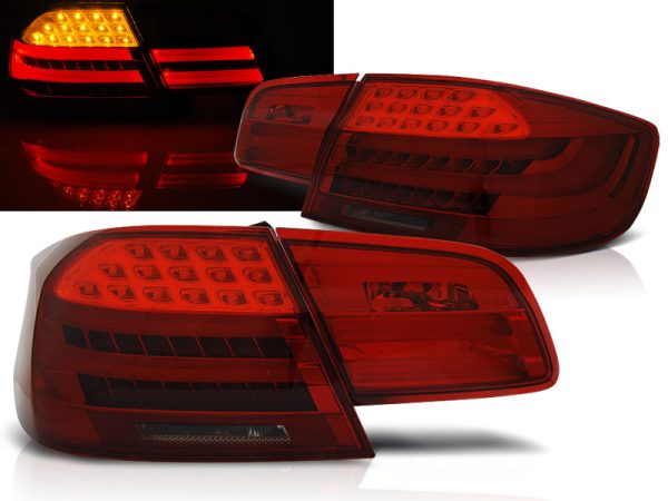 Baklykter Bmw E92 09.06-03.10 Led Bar Red Smoke