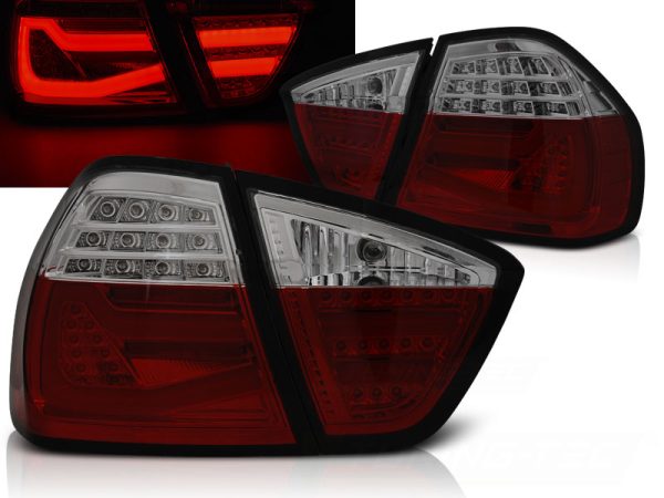 Baklykter Bmw E90 03.05-08.08 Led Bar Red Smoke