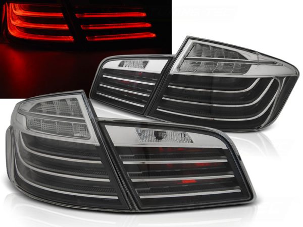 Baklykter Bmw F10 10-07.13 Led Bar Black Chrome Lci Look