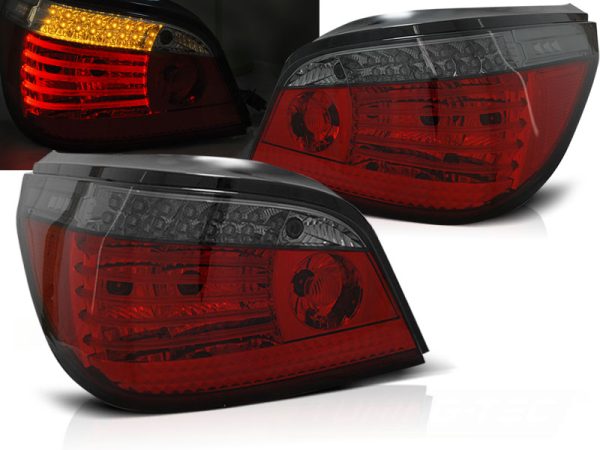 Baklykter Bmw E60 Lci 03.07-12.09 Led Red Smoke Seq
