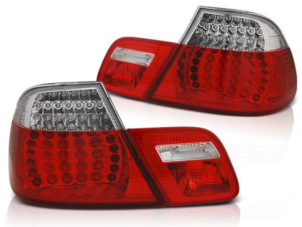 Baklykter Bmw E46 04.99-03.03 Coupe Led Red White Seq - Bilde 2