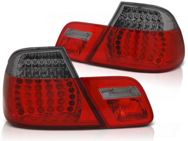 Baklykter Bmw E46 04.99-03.03 Coupe Led Red Smoke Seq - Bilde 2