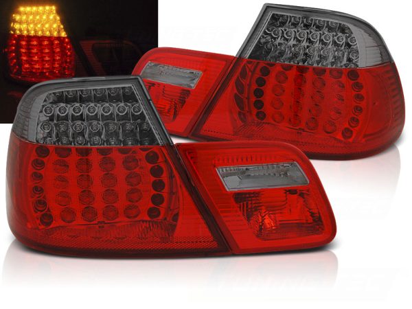 Baklykter Bmw E46 04.99-03.03 Coupe Led Red Smoke Seq