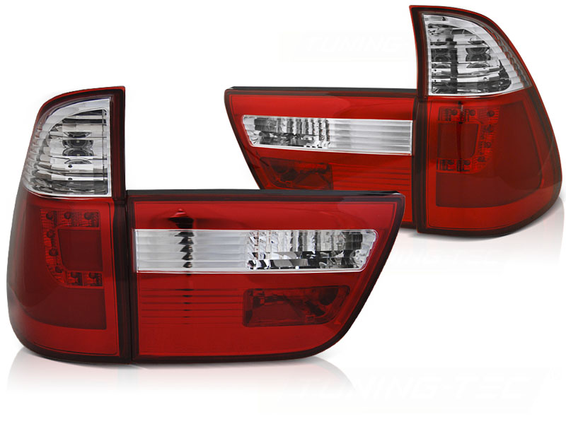 Baklykter Bmw X5 E53 09.99-10.03 Led Bar Red White - Bilde 2