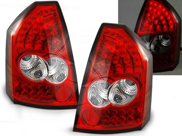 Baklykter Chrysler 300c 05-08 Red White Led