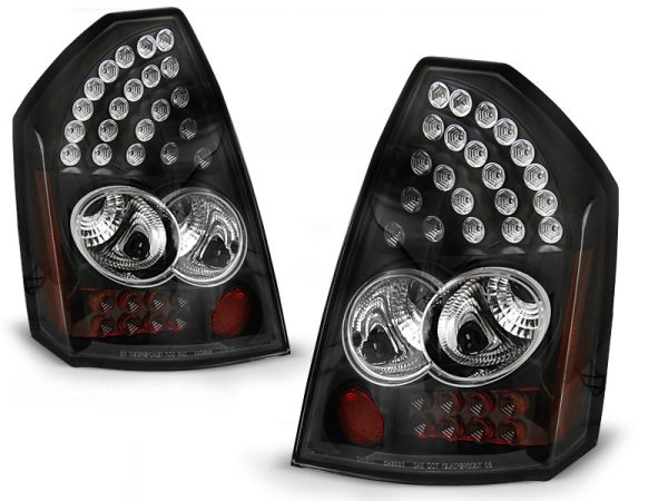 Baklykter Chrysler 300c 05-08 Black Led - Bilde 2