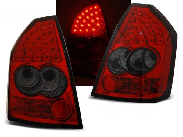 Baklykter Chrysler 300c 05-08 Red Smoke Led