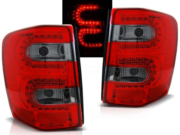 Baklykter Jeep Grand Cherokee 99-05.05 Red Smoke Led