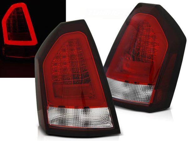 Baklykter Chrysler 300c 05-08 Red White Led-Bar