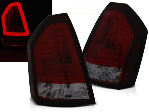 Baklykter Chrysler 300c 05-08 Red Smoke Led Bar