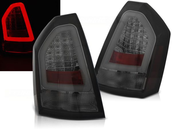 Baklykter Chrysler 300c 05-08 Smoke Led Bar