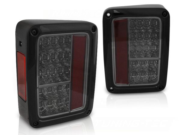 Baklykter Jeep Wrangler JK 07-18 Led Smoke - Bilde 2