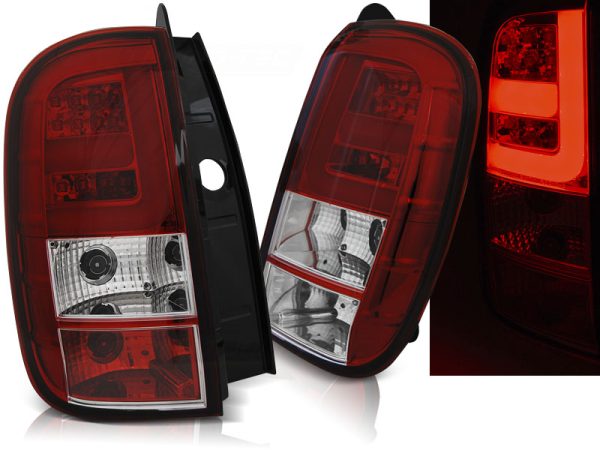 Baklykter Dacia Duster 04.10- Led Bar Red White