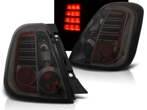Baklykter Fiat 500 07-15 Smoke Led