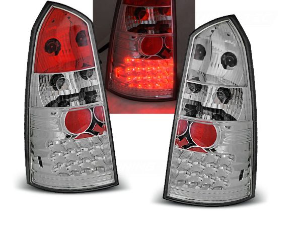 Baklykter Ford Focus MK1 10.98-10.04 Kombi Chrome Led