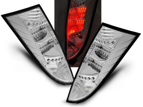 Baklykter Ford Focus MK1 10.98-10.04 Chrome Led
