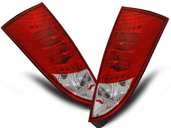 Baklykter Ford Focus MK1 10.98-10.04 Hatchback Red White Led - Bilde 2