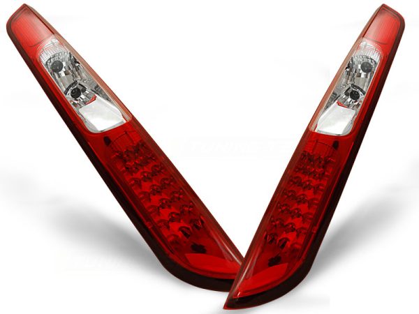 Baklykter Ford Focus MK2 09.04-08 Hatchback Red White Led