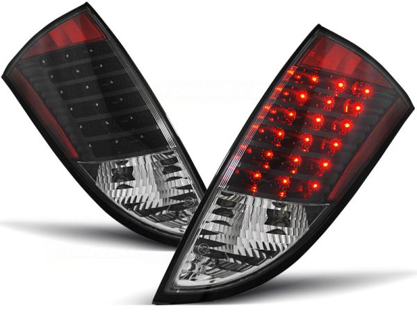 Baklykter Ford Focus 1 HB 98-04 Black Led