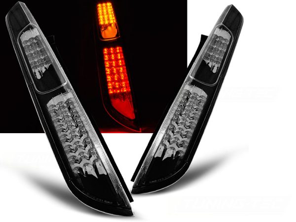 Baklykter Ford Focus MK2 09.04-08 HB Black Led