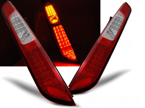 Baklykter Ford Focus MK2 09.04-08 HB Red White Led