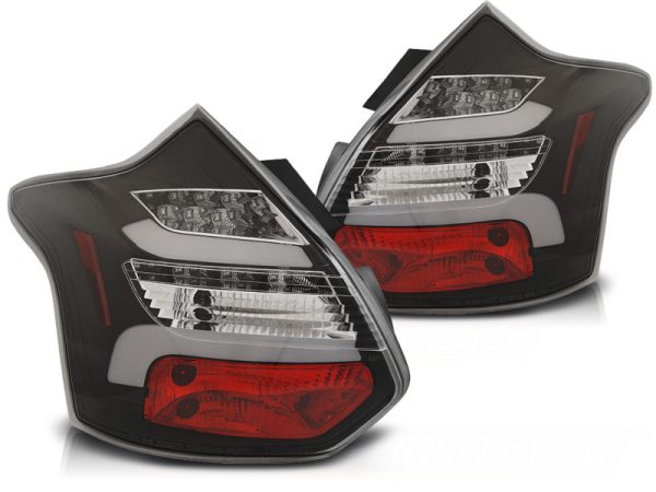 Baklykter Ford Focus 3 11-10.14 Hatchback Black Led Bar Seq Ind. - Bilde 2