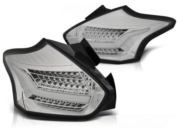 Baklykter Ford Focus 3 15-18 Hatchback Chrome Seq Led - Bilde 2