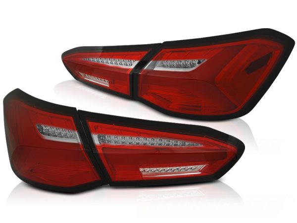 Baklykter Ford Focus 4 18-21 Hatchback Led Red White Seq - Bilde 2