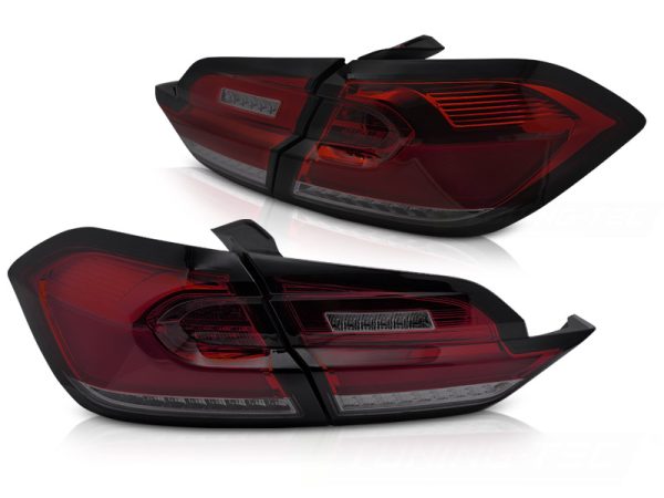 Baklykter Ford Fiesta MK8 17-21 Hatchback Led Red Smoke - Bilde 2