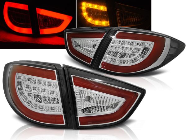 Baklykter Hyundai IX35 09-09.13 Chrome Led