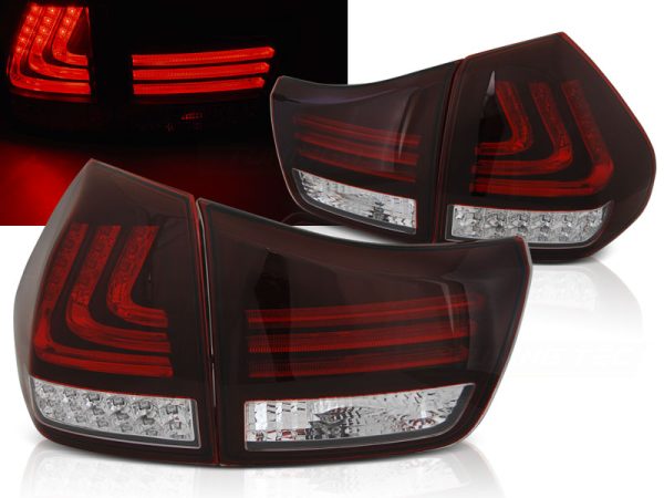 Baklykter Lexus RX 330 / 350 03-08 Led Bar Red White Black